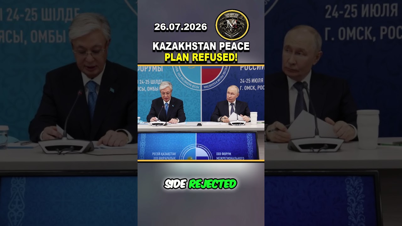 🚨 KAZAKHSTAN PEACE PLAN: RUSSIA REJECTS UKRAINE CONFLICT FREEZE! #russia #ukraine #putin