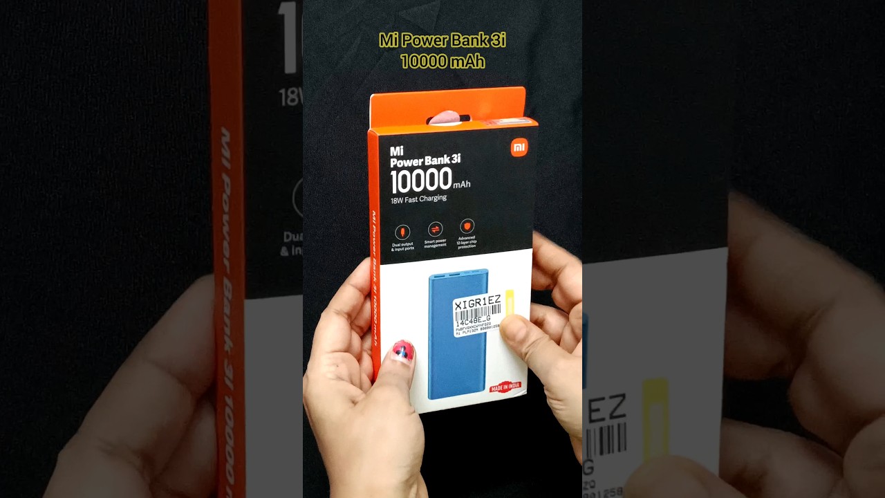 Mi Power Bank 3i 10000mAh Unboxing 🔥| #shorts #xiaomi