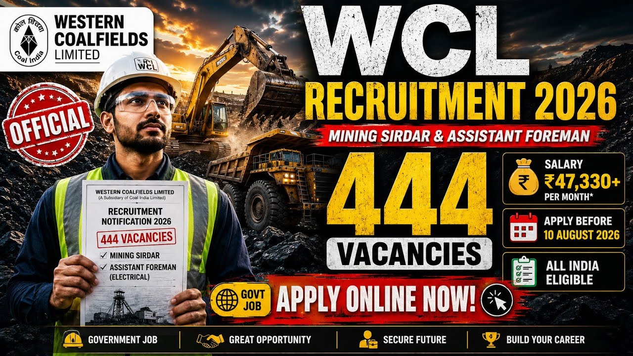 WCL 2026 Vacancy | Eligibility, Salary, Selection Process & Apply Online | Full Guide