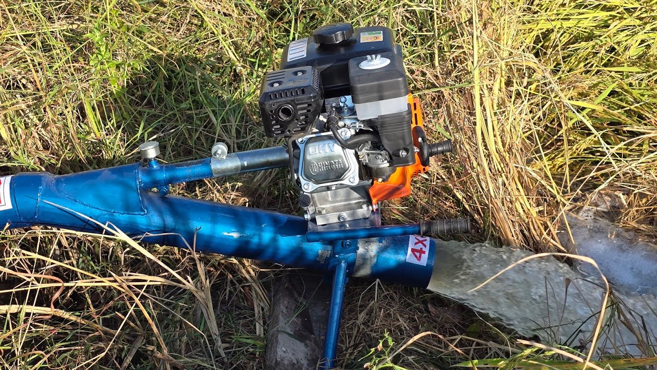 ขั้นตอนการติดตั้ง และทดสอบ เครื่องสูบน้ำท่อพญานาค 4×8 ฮิโนต้า EA65