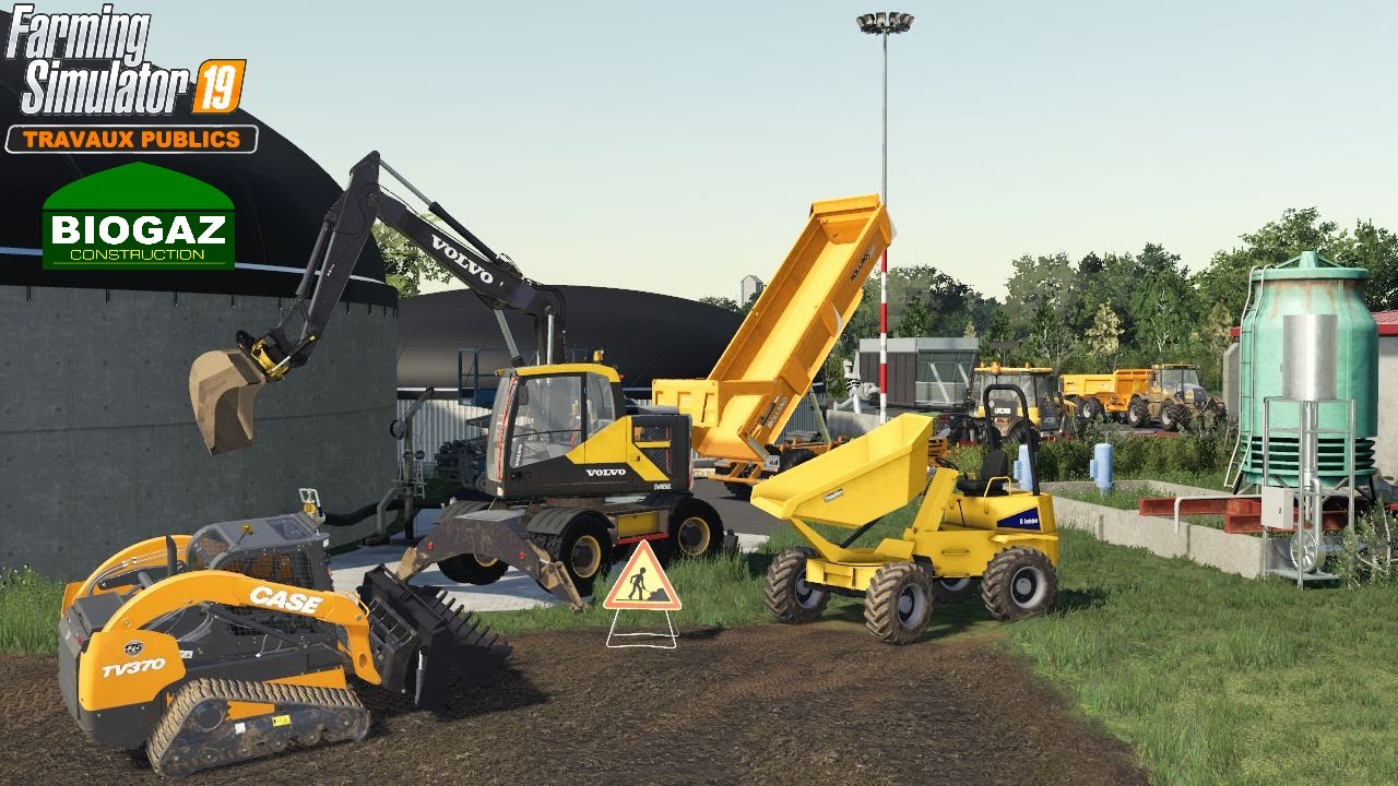 Terrassement BIOGAZ Chantier #Geiselsberg | Farming Simulator 19