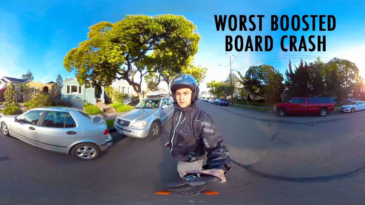 WORST BOOSTED BOARD CRASH EVER!!! (360&deg; 4K VR)