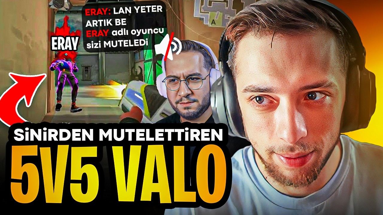 ERAY MAĞLUBİYET SONRASI HEPİMİZE MUTE ATTI! 🤣 | EKİPLE VALORANT BO3 5VS5 @erayozkenar