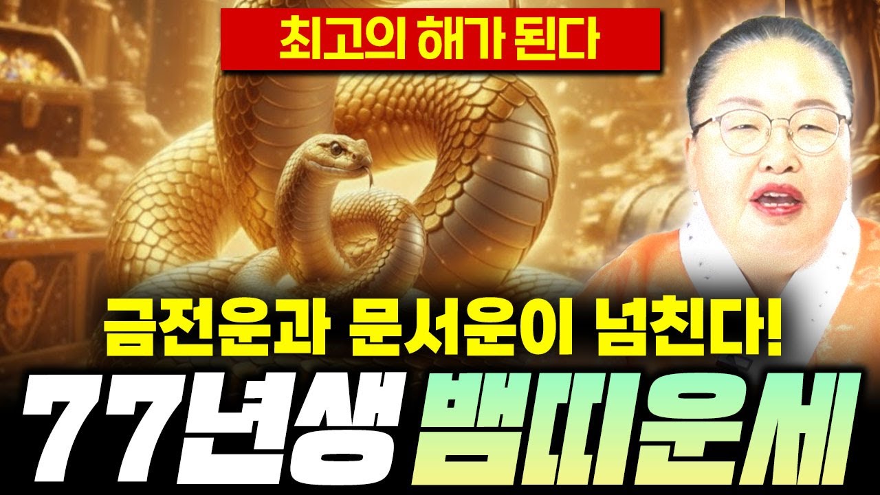 🐍2026년 병오년 1977년생 뱀띠운세🐍 