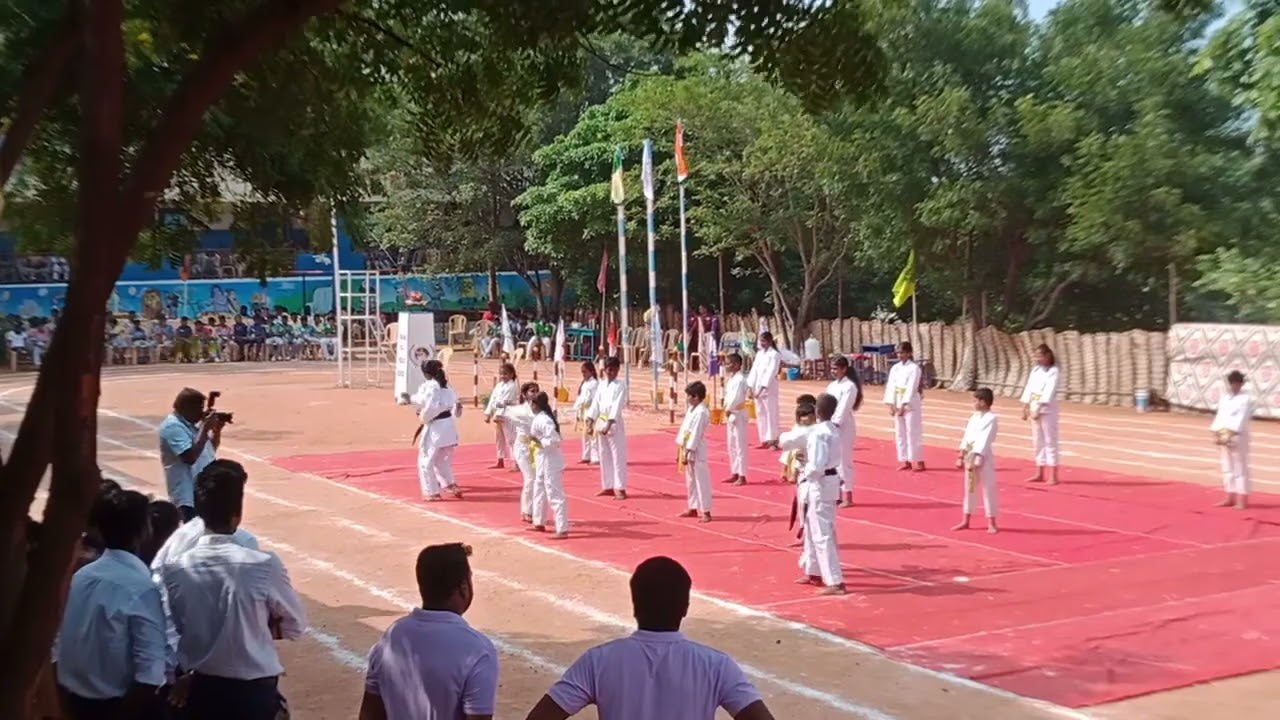 Today Annual day sports event TMHNU Nadar Saraswati public school vadapudupatti..... Theni