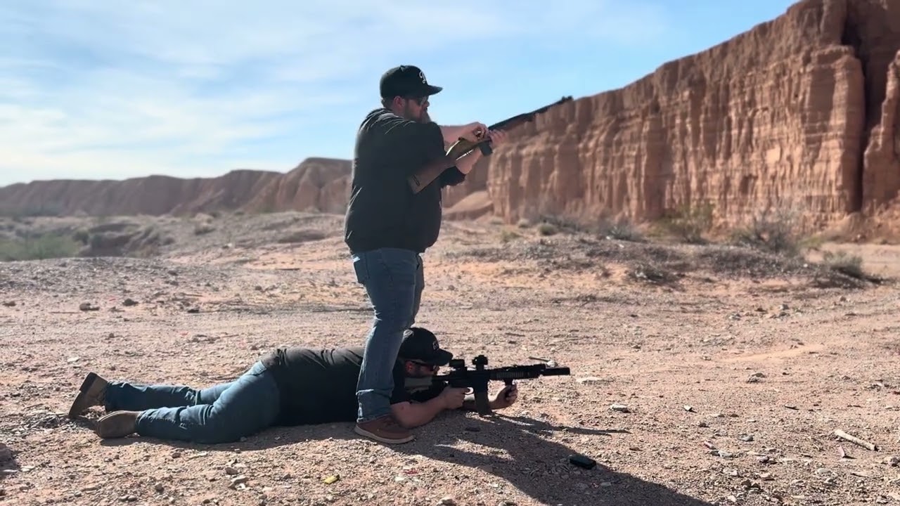 Laying Down Suppressing fire… Literally 🤣 | M2 Carbine & MK18