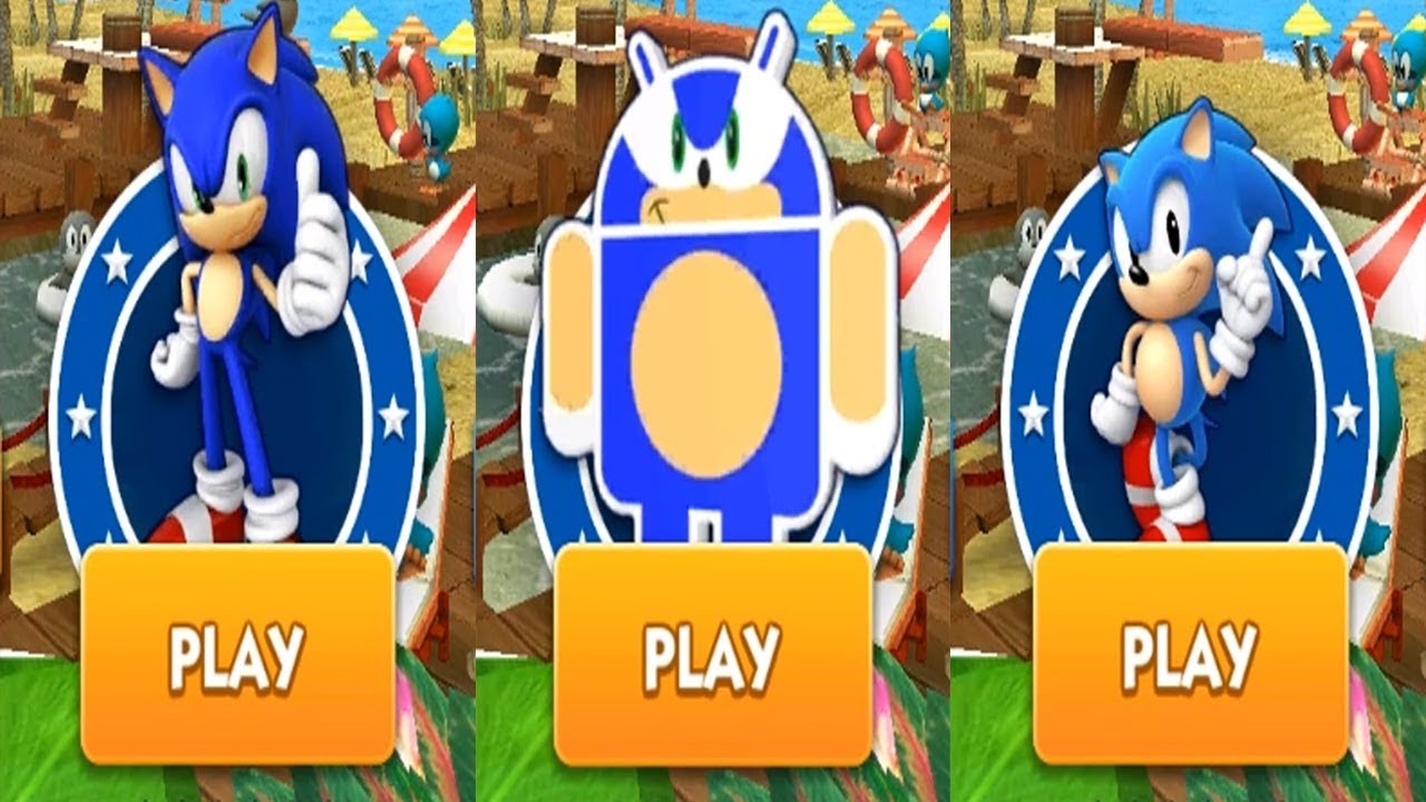 Sonic Dash Android Gameplay - SONIC VS ANDRONIC VS CLASSIC SONIC #2