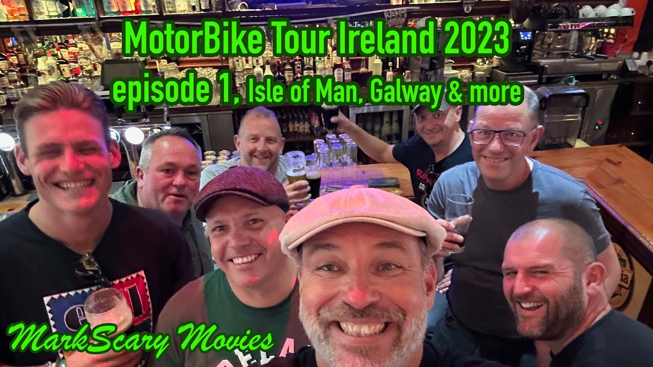 MotorBike trip Ireland 2023 episode 1, Isle of Man, Galway, County Galway & Mayo