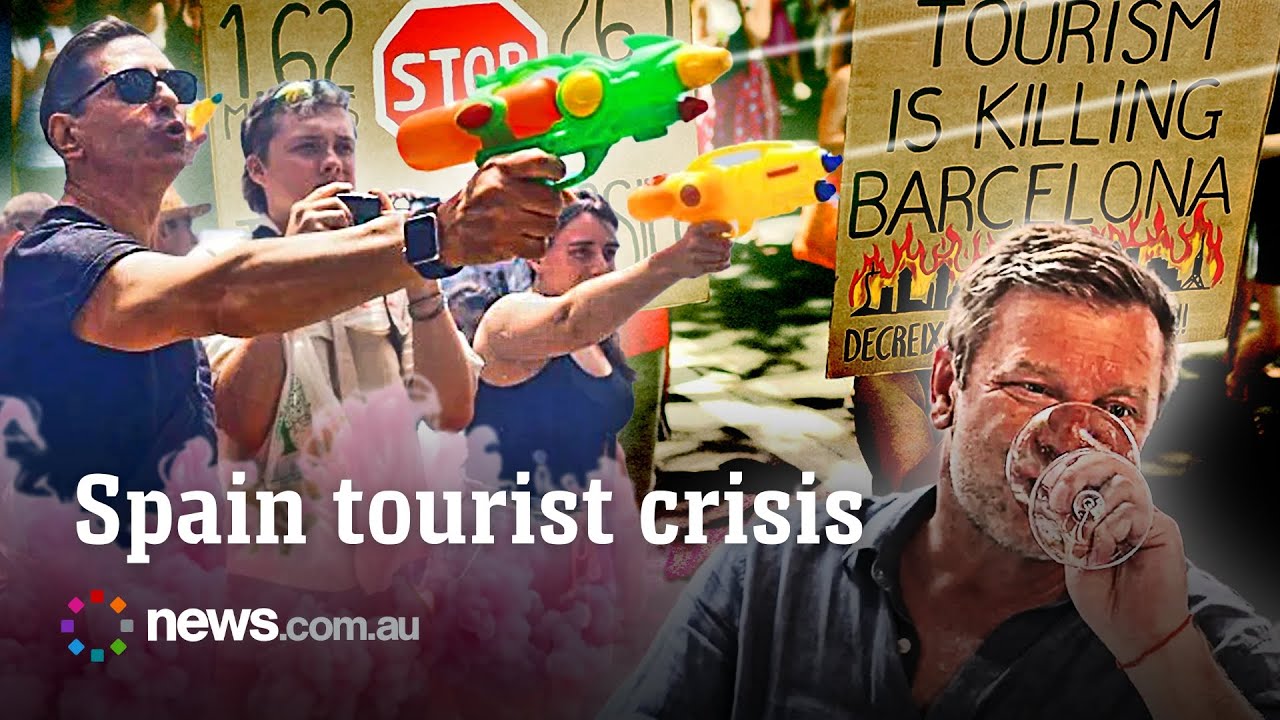 Furious Spanish protesters unleash on tourists