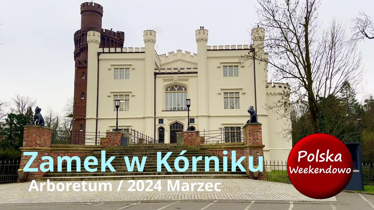 Zamek w Kórniku / Wielkopolska / 2024 Marzec / Arboretum / Śnieżyca wiosenna  / Magnolia /