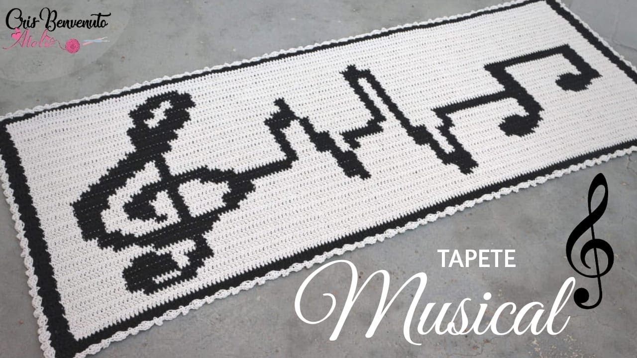 Tapete Musical em Crochê - Cris Benvenuto