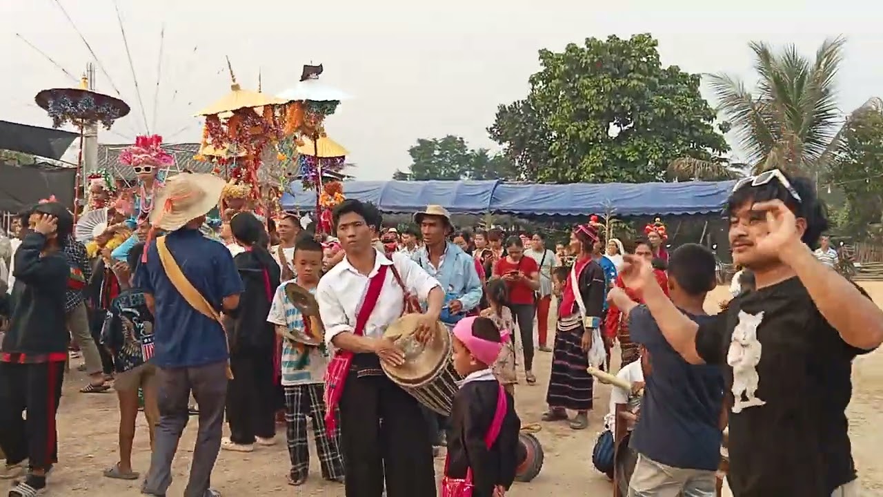 ขบวนแห่ส่างลองรอบพระวิหารสำนักสงฆ์ทุ่งกวางทองวันที่ 3 เมษา 2566