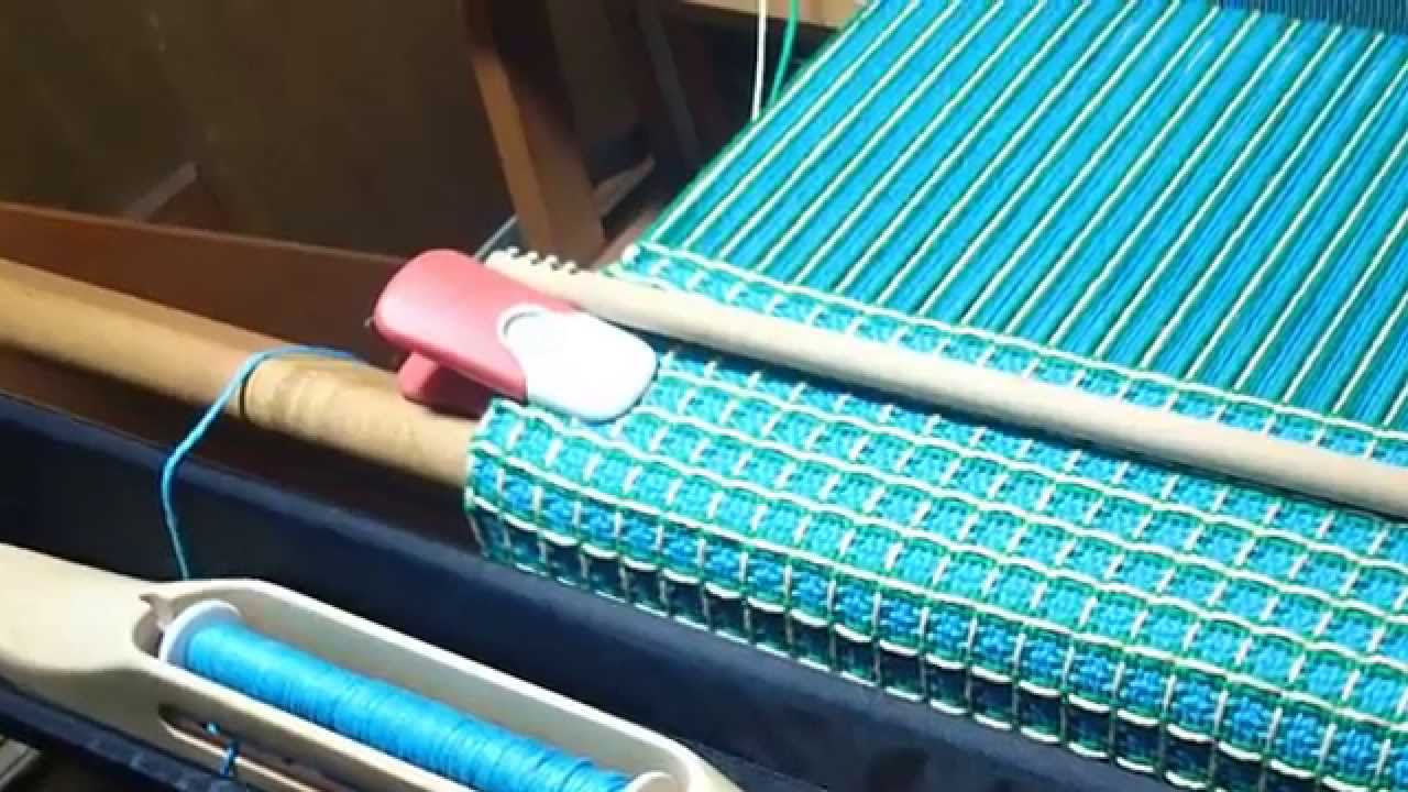 Warping & Weaving Waffle pattern three colors