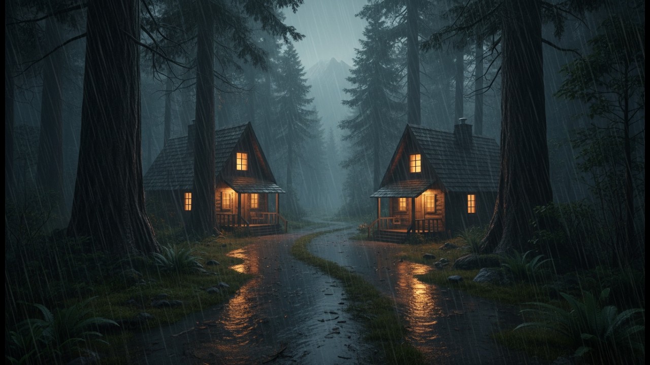 Rain Sounds for Sleeping 🌙 Long Heavy Rain at Night for Deep Sleep, Calm Mind & Total Recovery