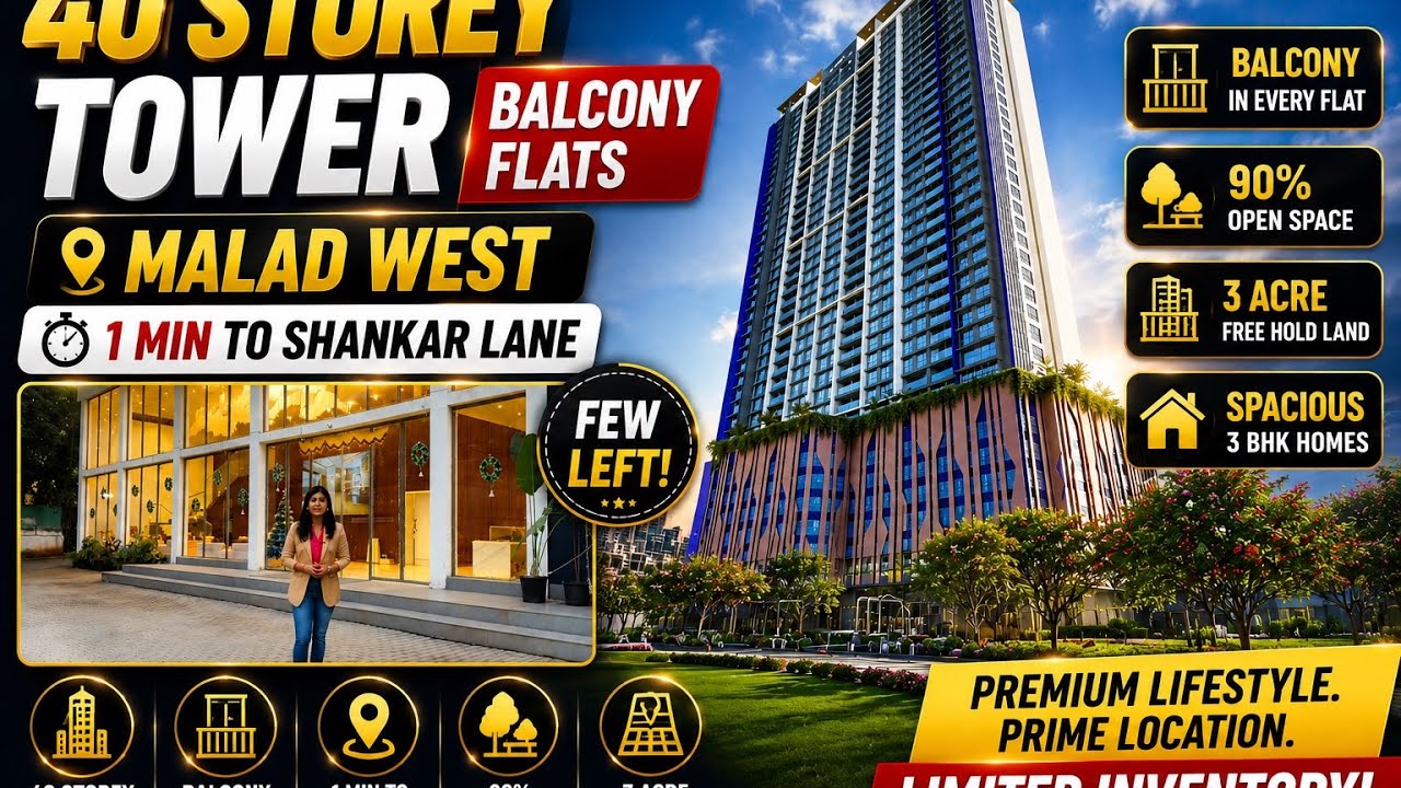 Mumbai’s New Landmark in Kandivali West | Luxury 1, 2 & 3 BHK on 3 Acre Freehold Land