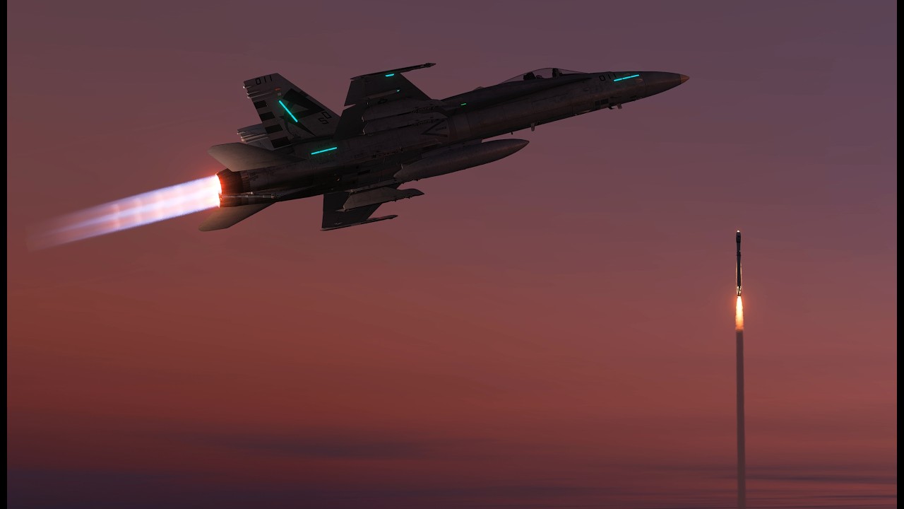 Falcon 9 Launch from F/A-18 | DCS