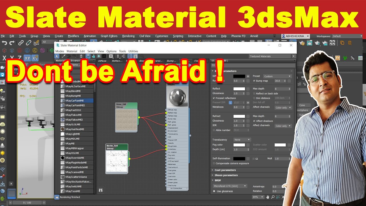 Slate material editor 3ds max I isse use karna bohot hi aasan hai ! 3dsmax Tips 2021