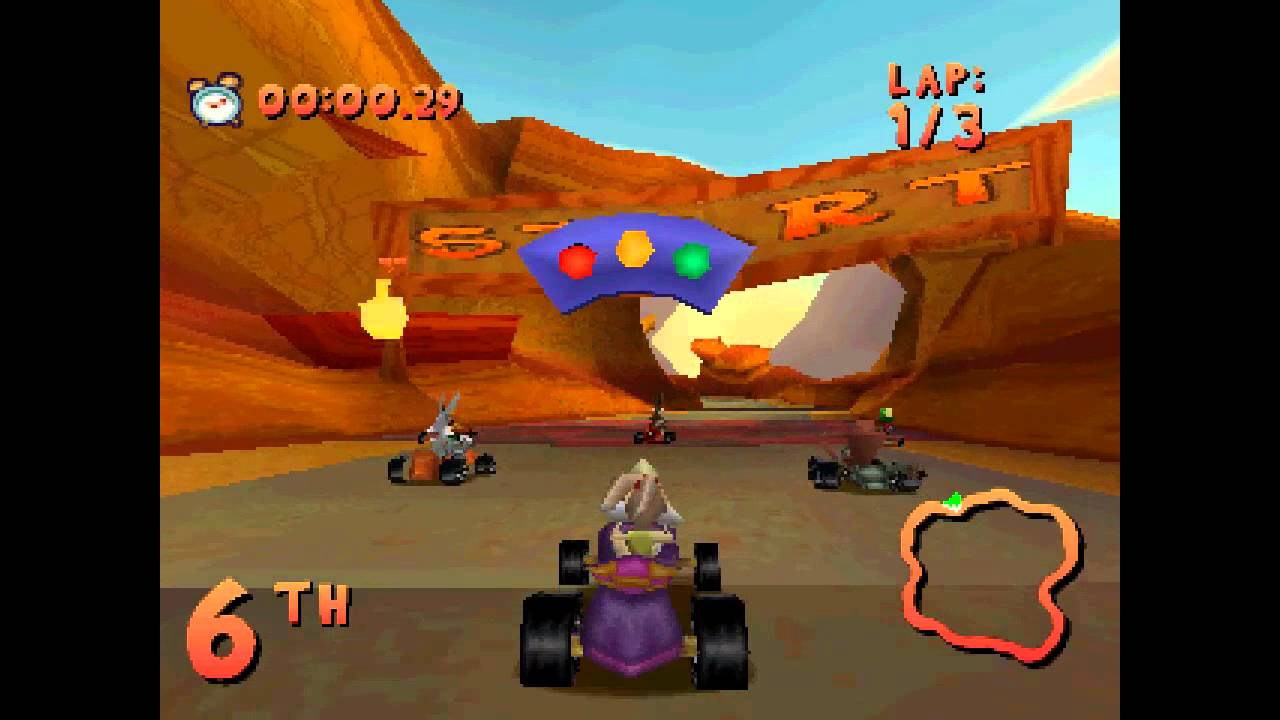 Looney Tunes Racing ... (PS1) Gameplay