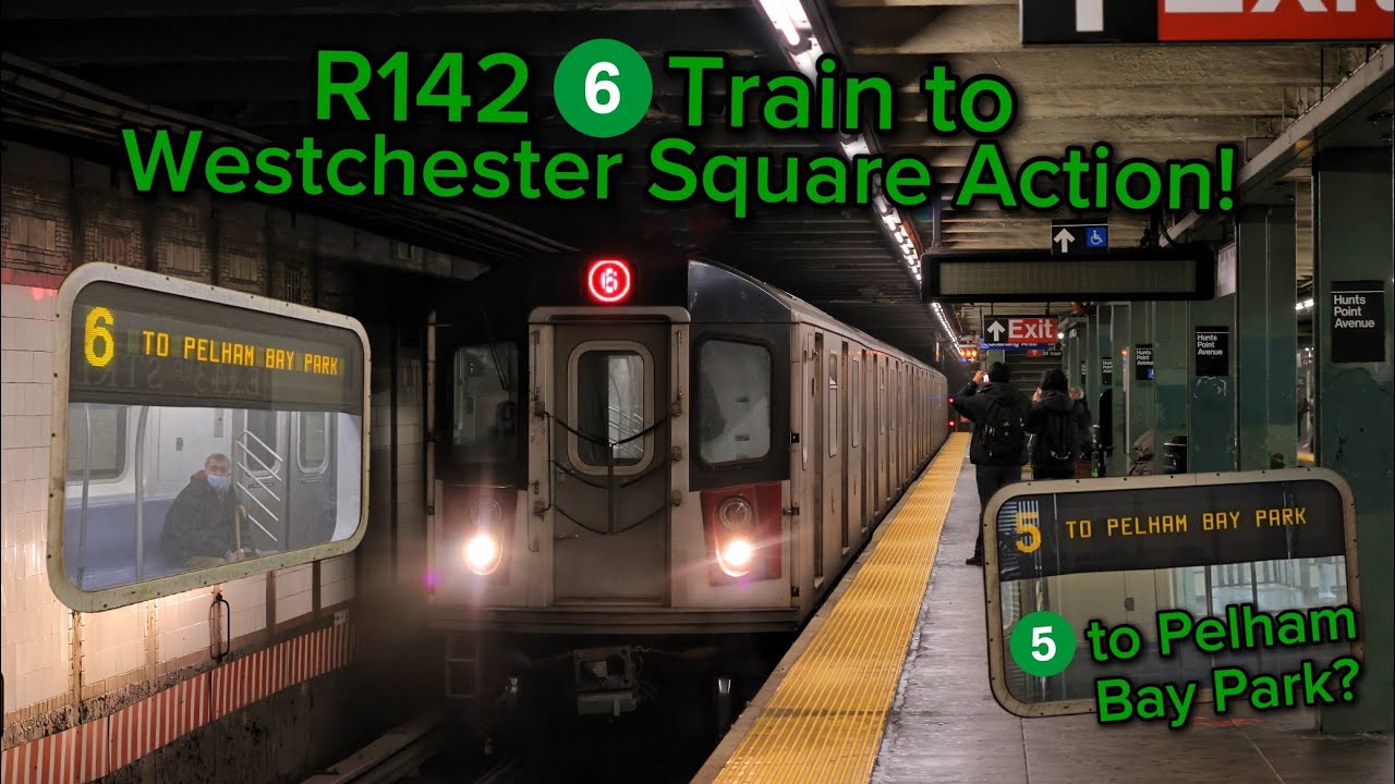 R142 6 Train to Westchester Square Action!