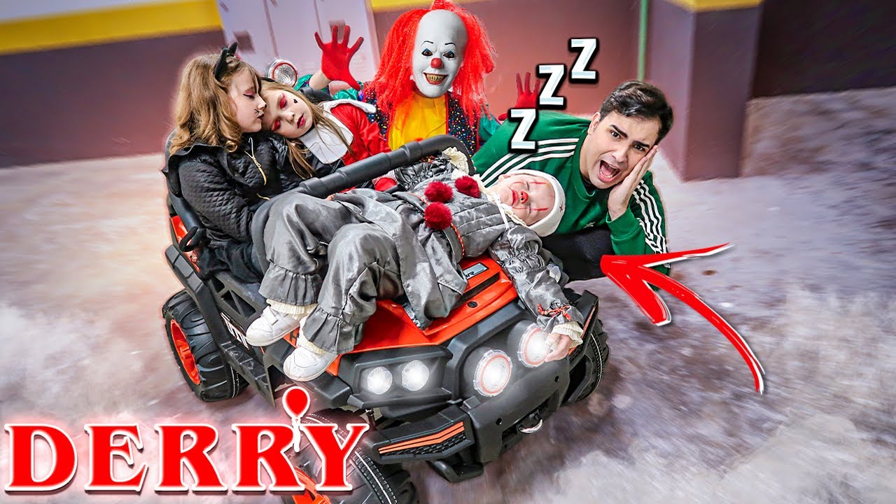 O PALHAÇO DO MAL DERRY IRMÃO DO IT A COISA NOS FEZ PASSAR A NOITE NO CARRO!!! MINI VILÕES