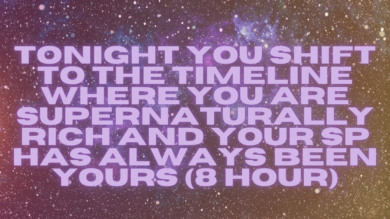 wake up on the timeline where money defies logic and your sp has always been devoted (8 hour)
