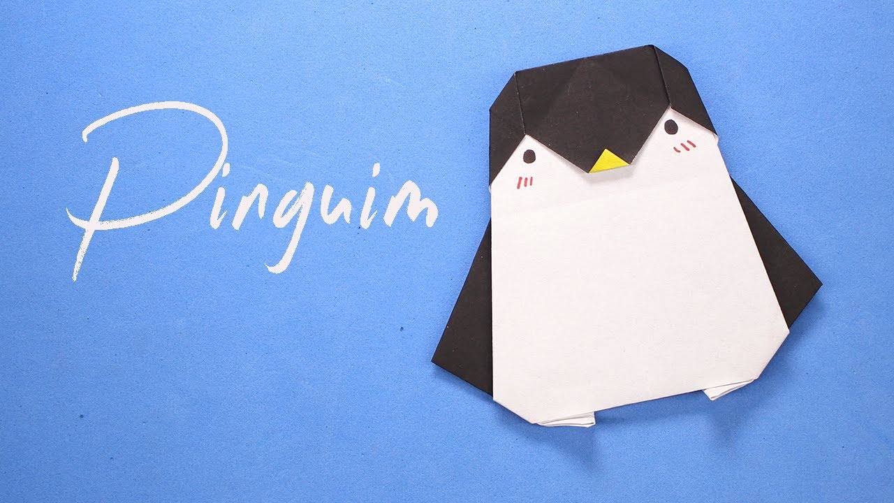 Como fazer um Pinguim de papel
