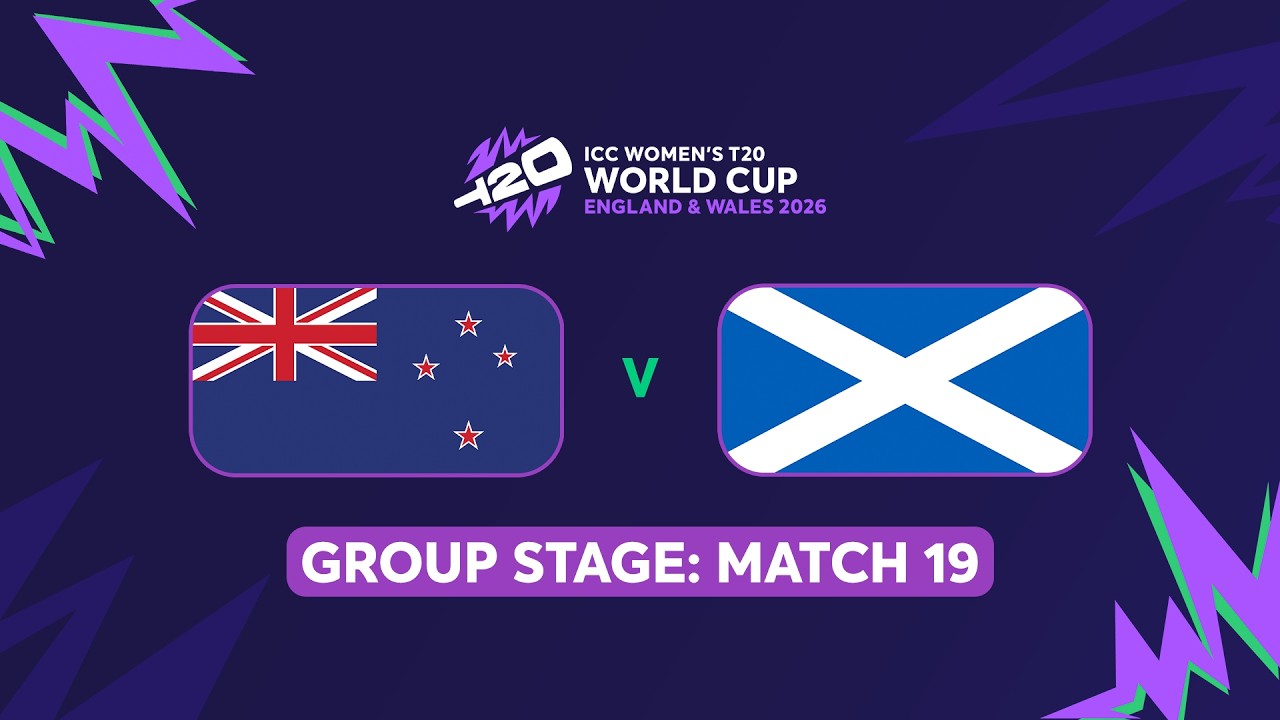 ICC Women's T20 World Cup 2026: New Zealand vs Scotland (English) #t20worldcup