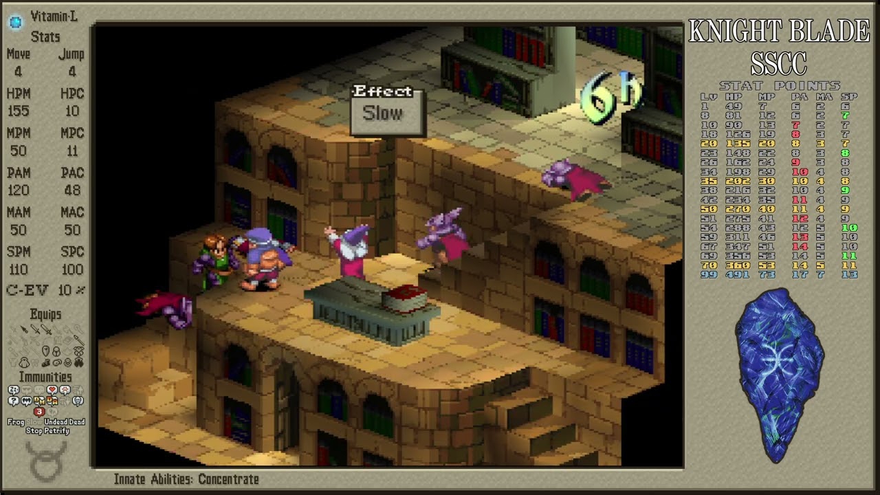 [FFT] Knight Blade SSCC Pt.20 - Underground Book Storage Second Floor