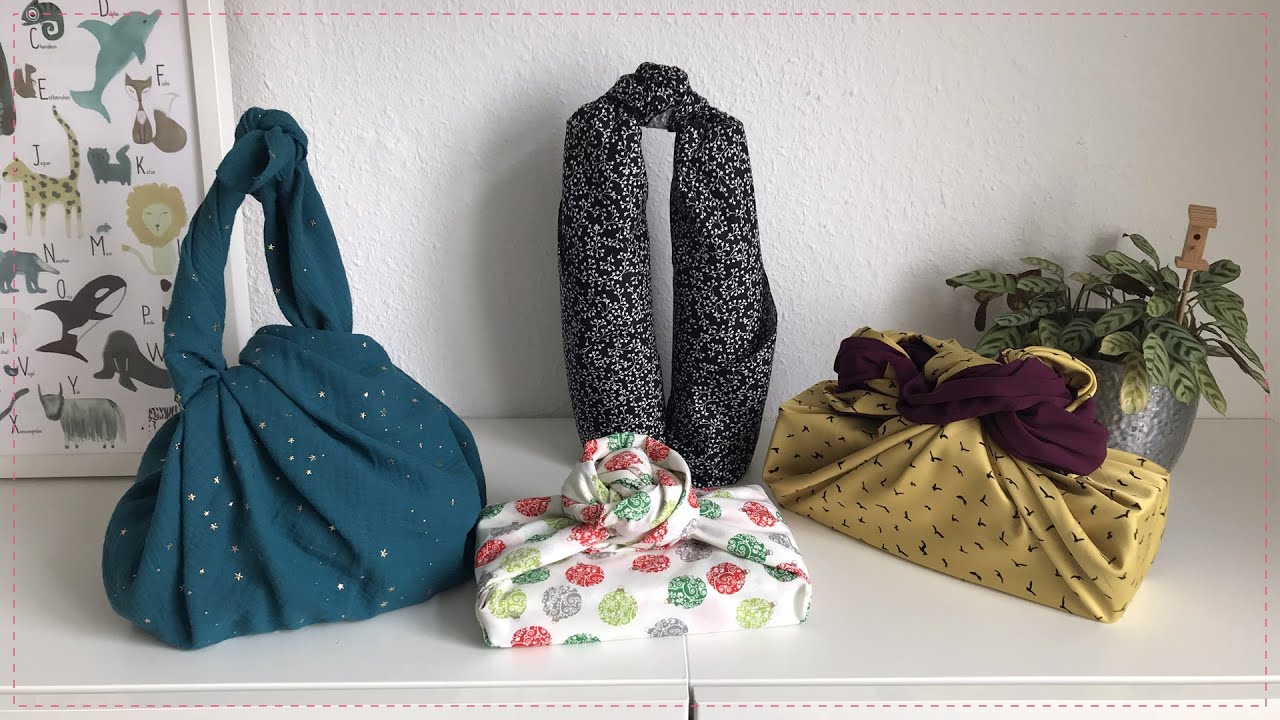 Furoshiki - Verpacken mit Stoff. Die Geschenktasche.