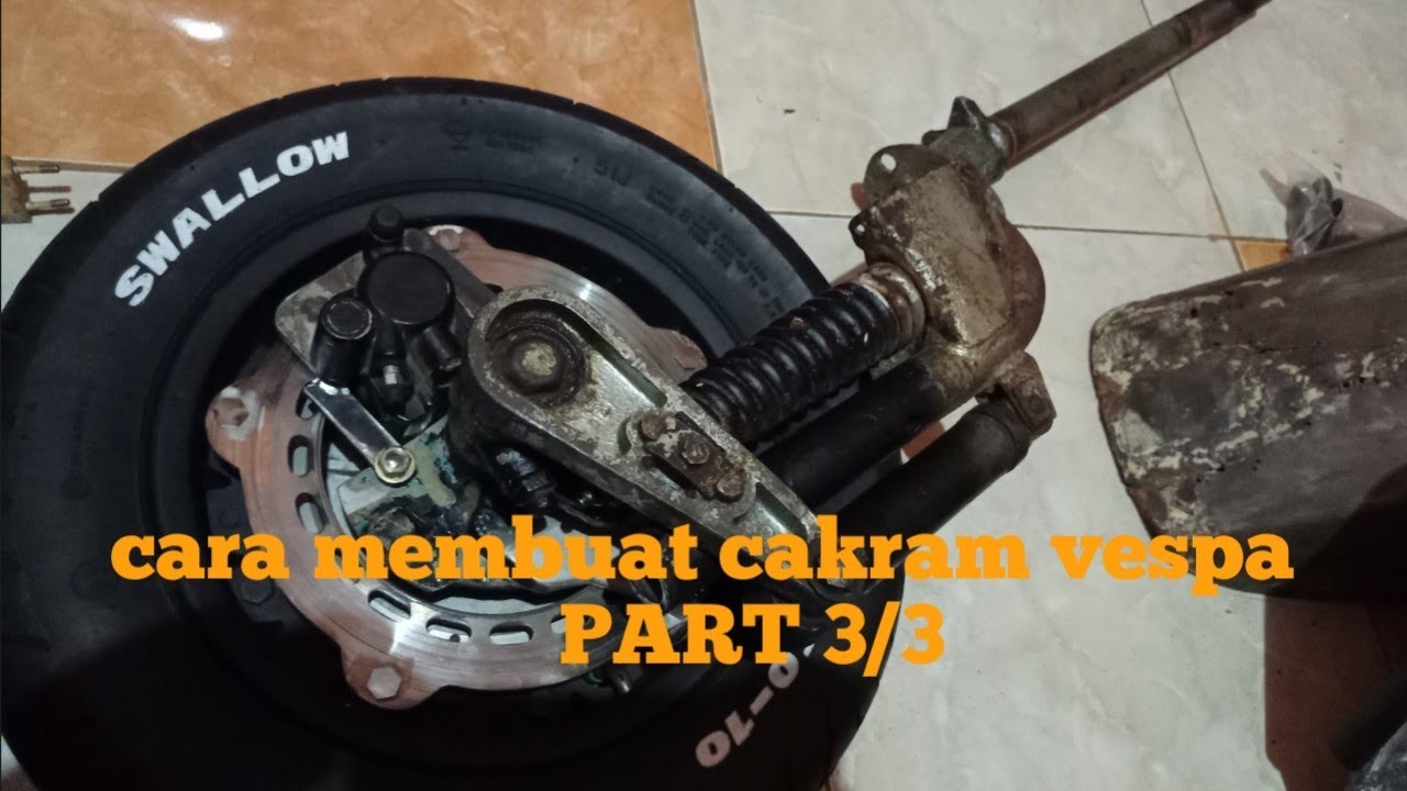 cara membuat cakram depan vespa sprint (PART 3/3) #vespaindonesia #vespa #vespasprint