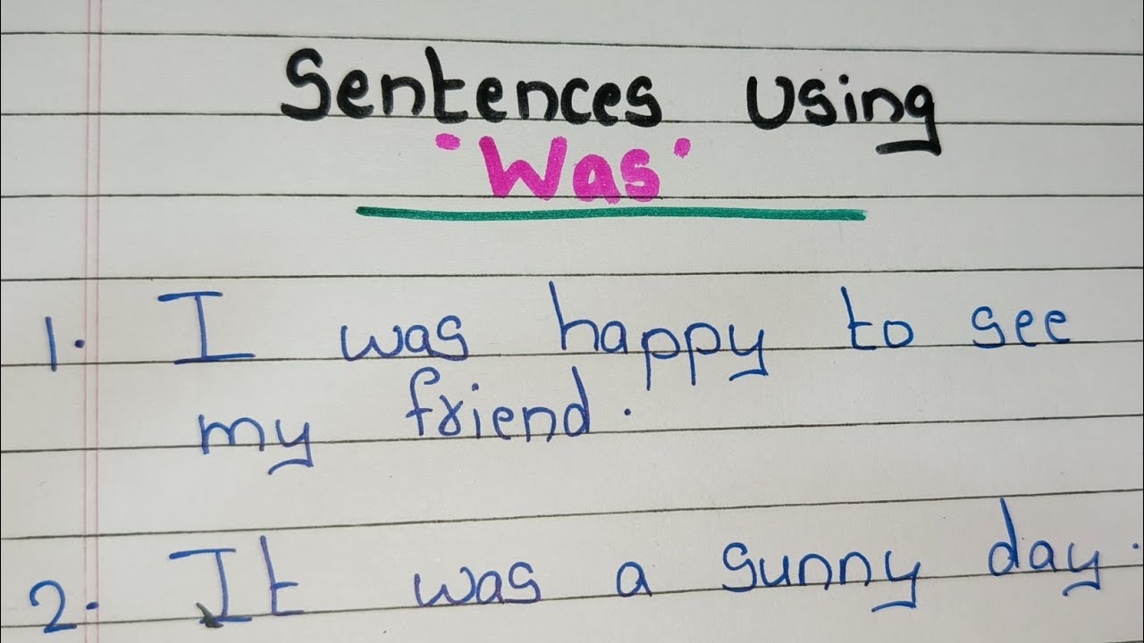 Sentences Using ' Was ' // 10 Examples Use Was in sentences // Use ' Was ' in Sentences 
