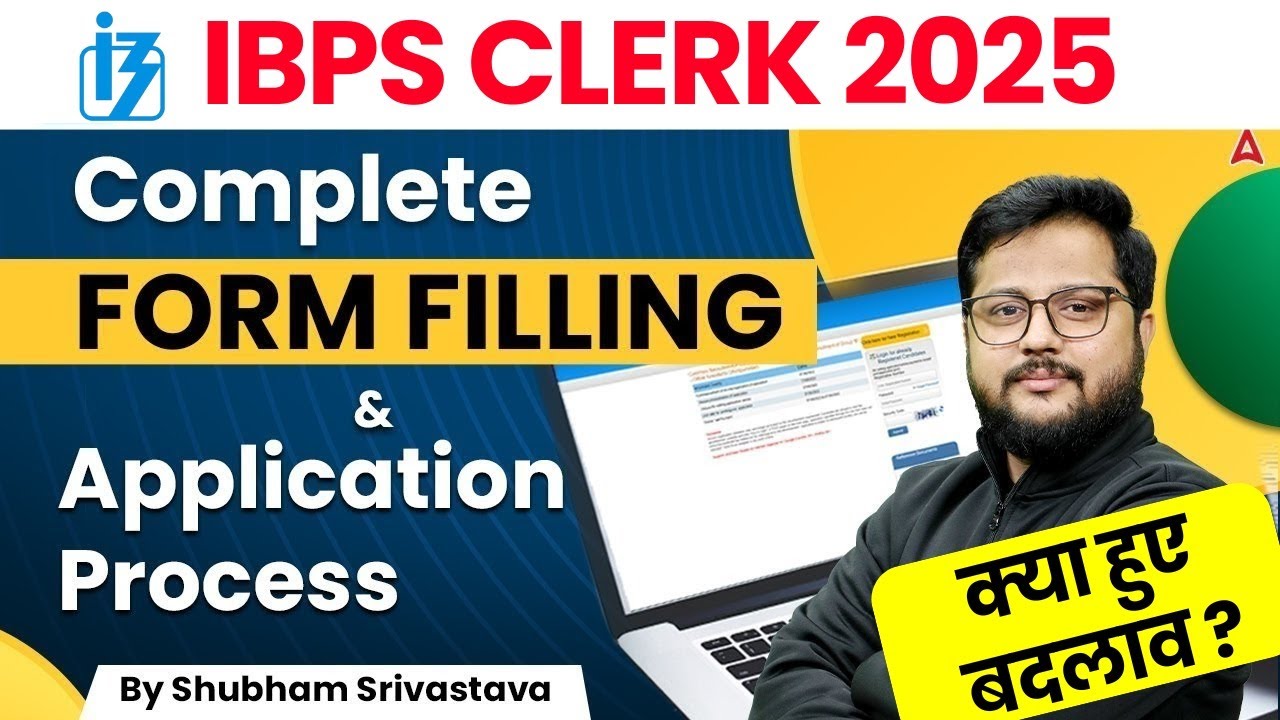 IBPS Clerk Form Fill Up 2025 | IBPS Clerk Apply Online 2025 | Step By Step Process | By Shubham Sir