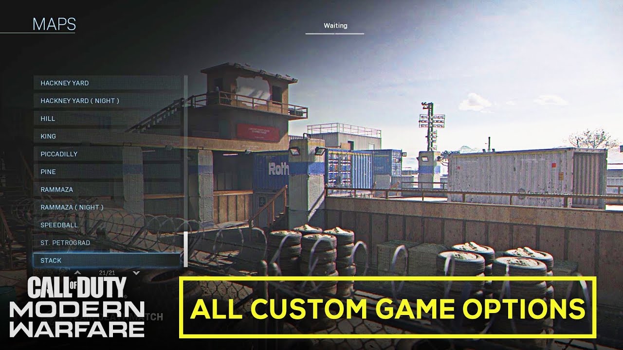 All Custom Game Settings (All Playable Maps/Rules/Game Modes) - Call of Duty: Modern Warfare
