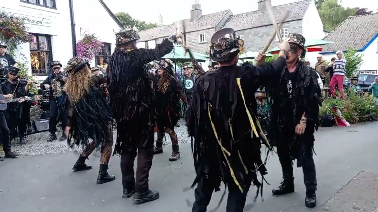 Beltane Border Morris - Three Ravens - Church House Inn, Holne - 14 Aug 25