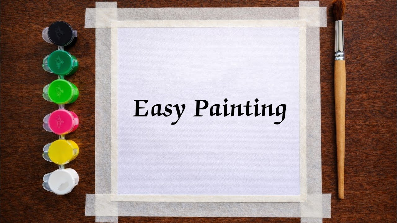 Easy painting ideas for beginners with water colours 