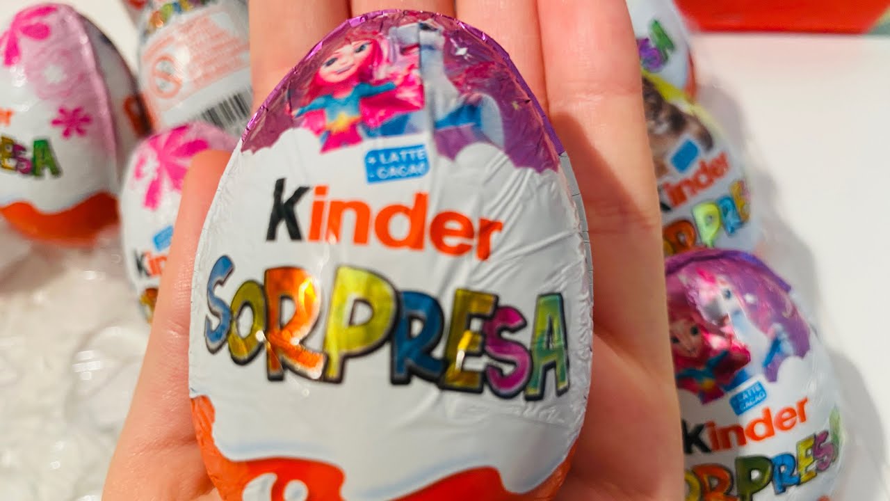 Compilation Kinder Surprise ASMR Unboxing 