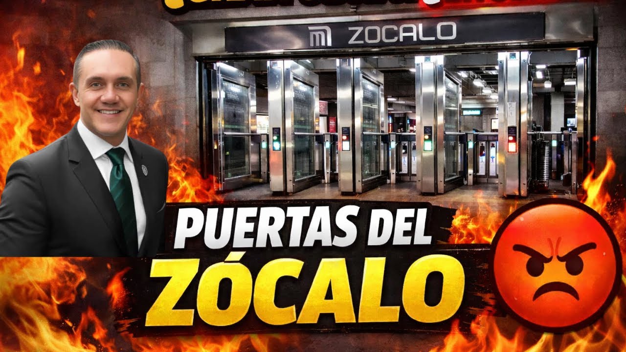 Adrián Ruvalcaba presume “gran obra” en el Metro CDMX: polémica por puertas del Zócalo