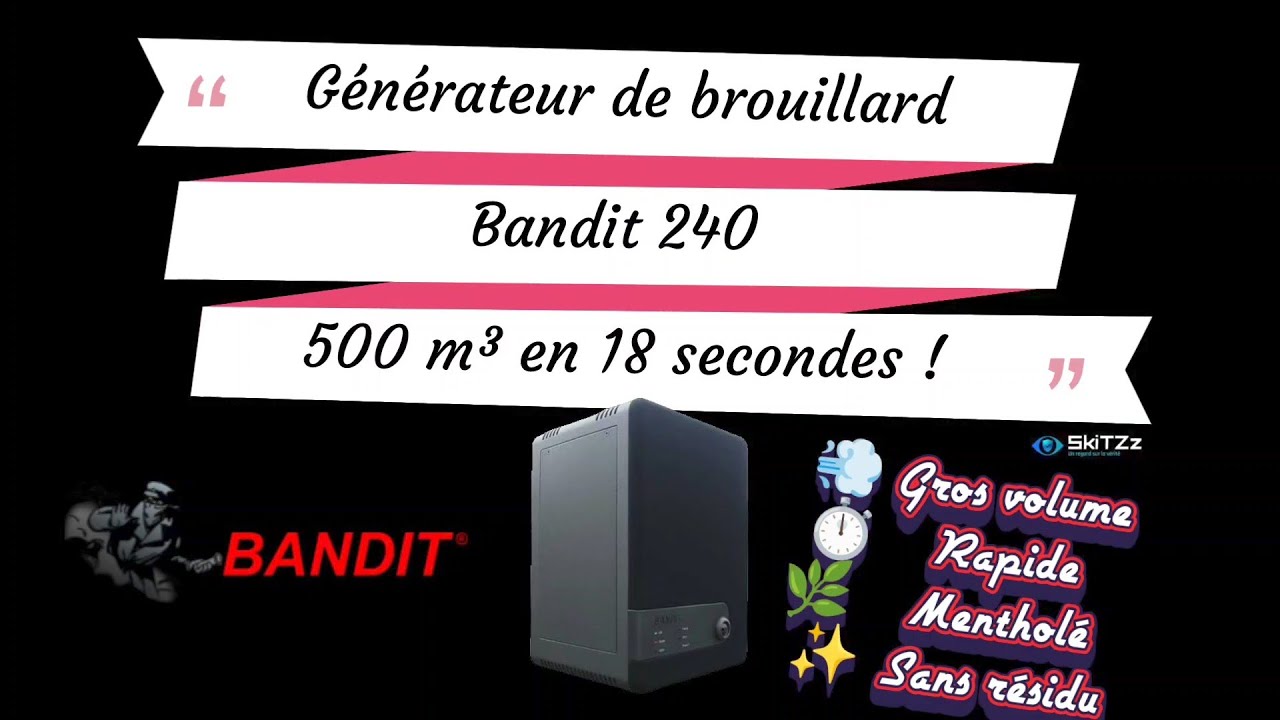 Test du générateur Bandit 240, protection grand volume impressionnante et efficace 500 m³ en 18 secs