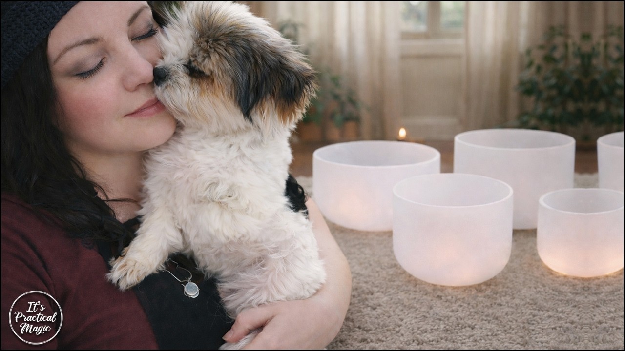 Sacred Healing 💕✨️🐶Sound Bath Meditation #meditation #meditationmusic #dog