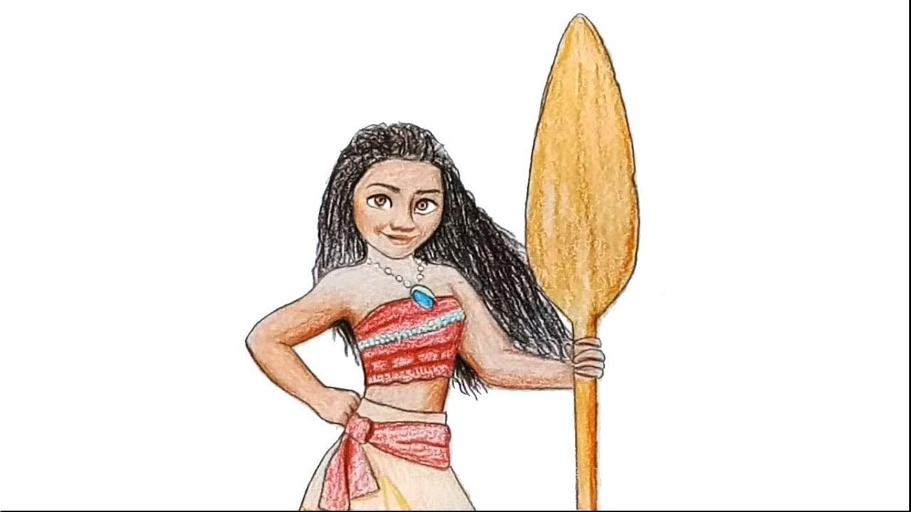 How to draw  MOANA