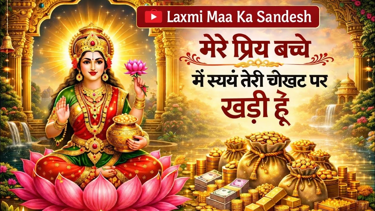 मेरे प्रिय बच्चे मै स्वयं तेरी चौखट पर खड़ी हूं।😱✅#maa #maalaxmi 