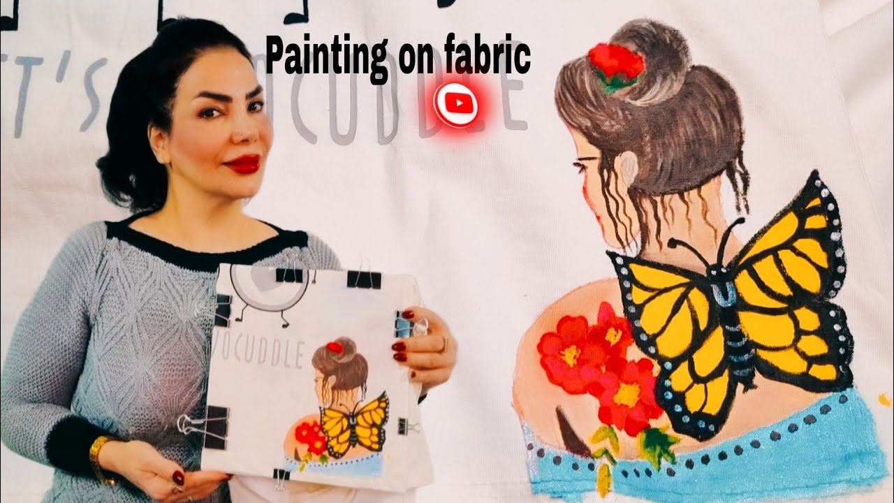 Creating artistic moments by painting on fabric: from simple designs to complex ideas