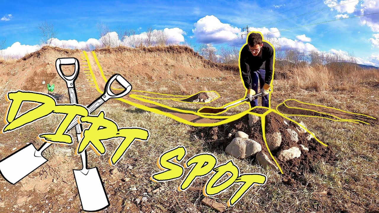 Stavba nového dirt spotu - rozjazd a skok časť 1.