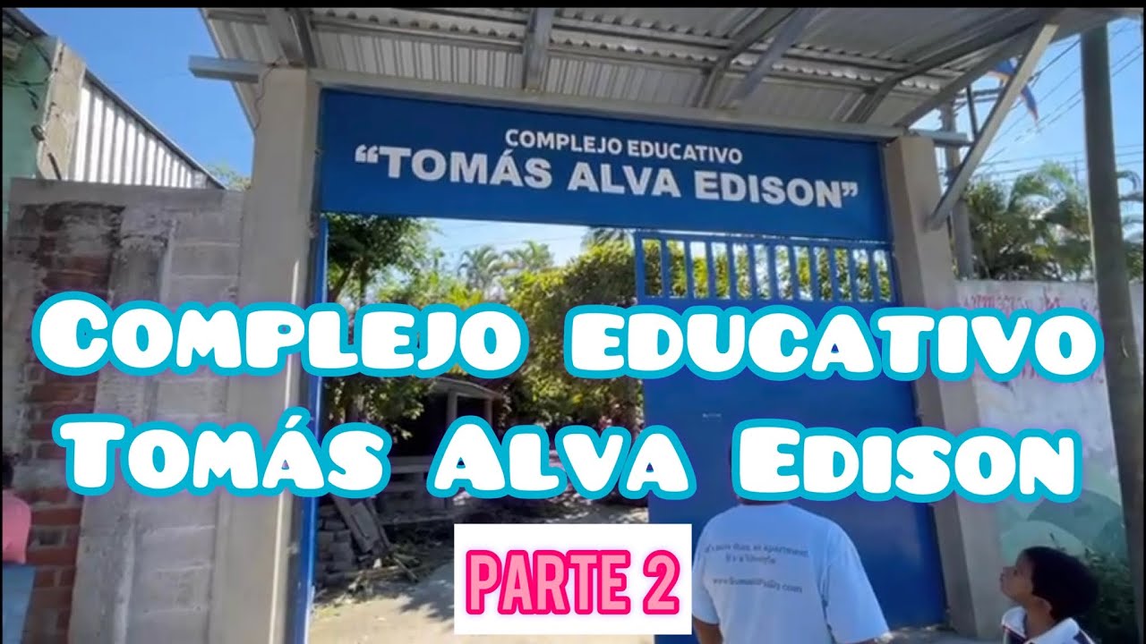 Recorriendo las instalaciones de la Escuela Tomás Alva Edison, El Espinal San Rafael Cedros. parte 2
