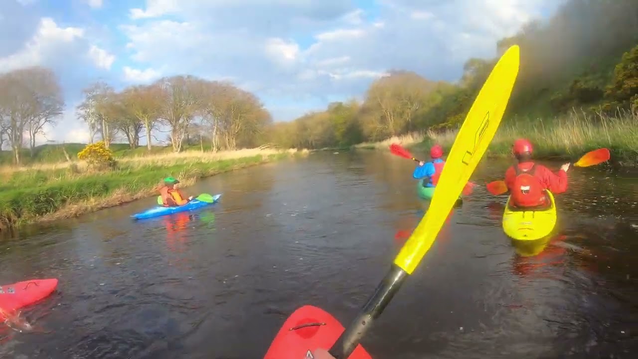 Ugie paddle with John and Roy