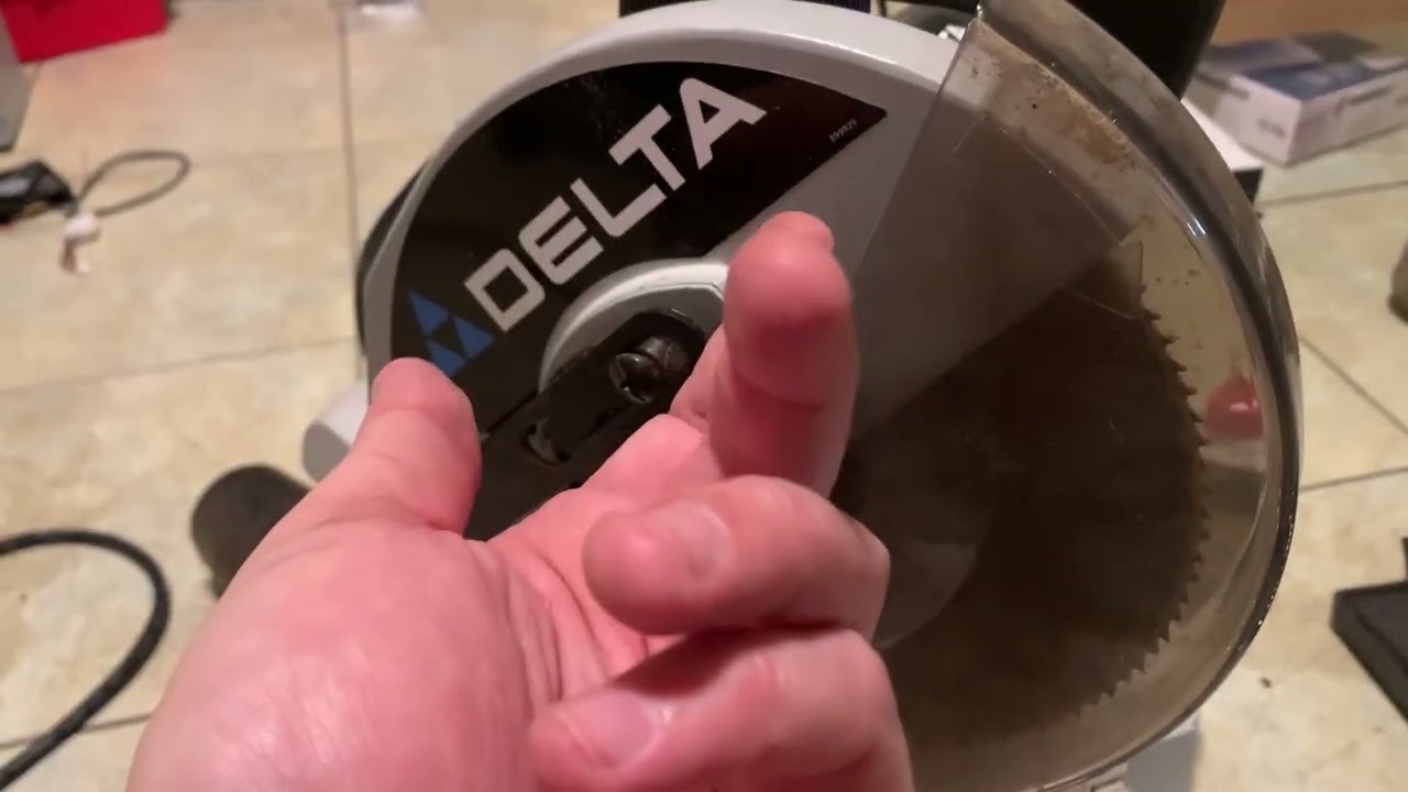 Delta Miter Saw Blade Guard Spring Fix - Quick Tip