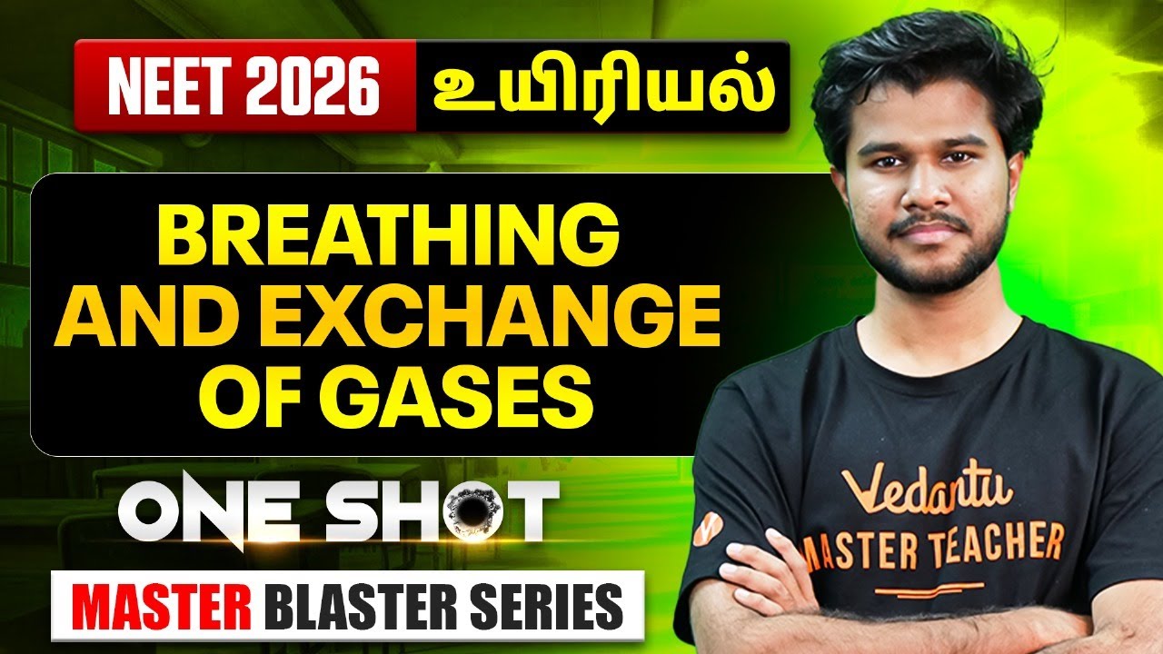 NEET 2026 Biology | Breathing and Exchange of Gases One Shot | Master Blaster Series | Madhan Sir