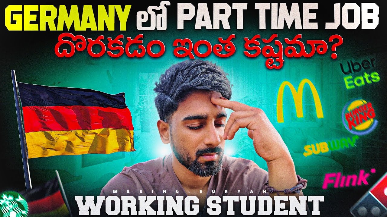 Harsh Reality of Part time Jobs in Germany || Vlog-08 || Mannheim || TU Darmstadt || Telugu