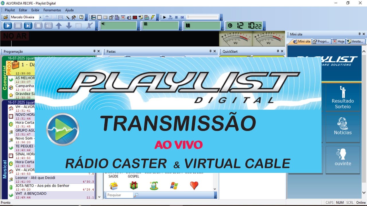 PLAYLIST DIGITAL   Transmissão Ao Vivo