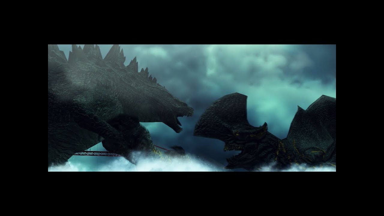 Godzilla Fear And Fire /Godzilla VS Tresspaser/Godzilla VS Kaiju/ Full Fight/Methlokaijufan97